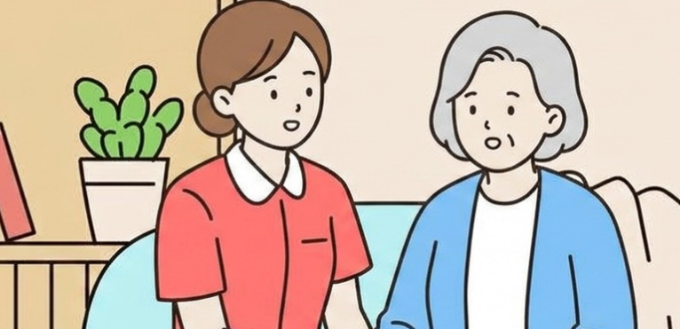 若く活気のあるスタッフが利用者様を支援する様子